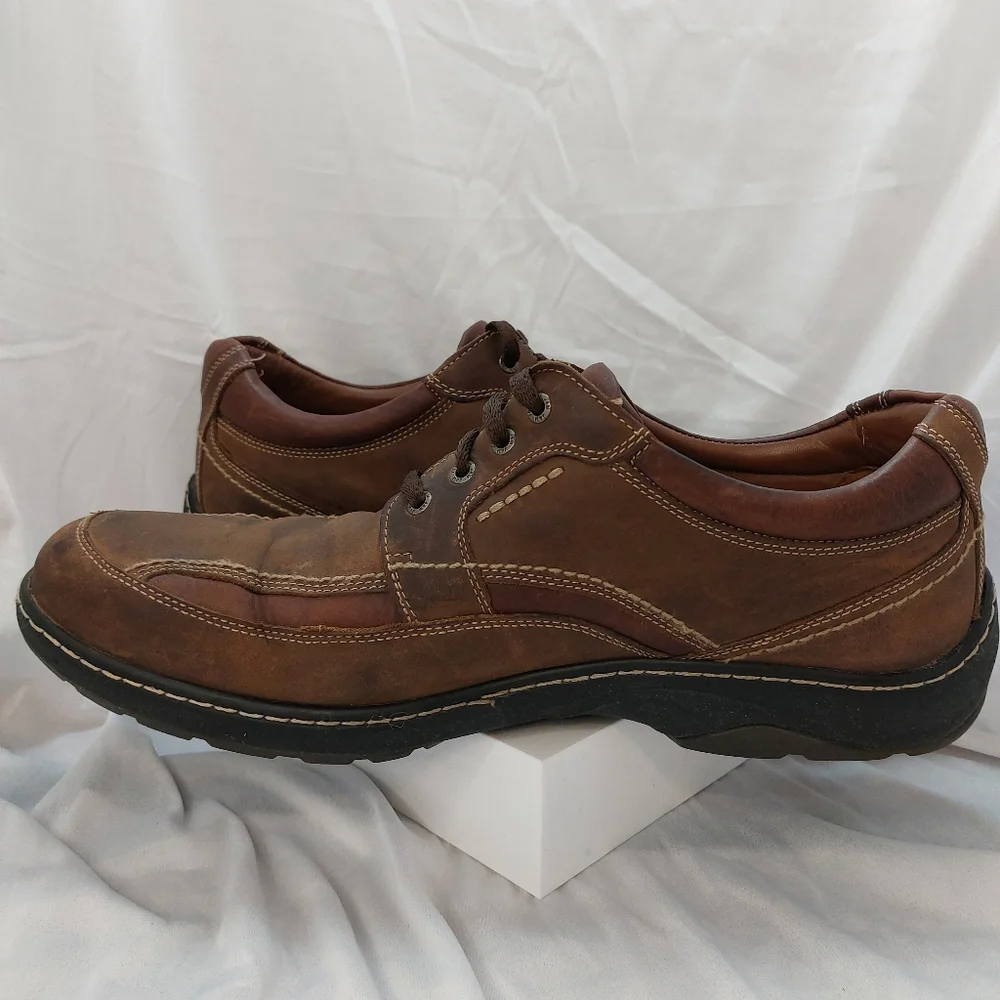 JOHNSTON & MURPHY Men's 25-2032‎ XC4 WP Brown Leather Shoes Sz 13M VTG